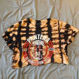 Vintage cropped rocker T